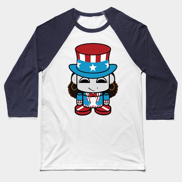 Patriot O'BOT Toy Robot 1.0 Baseball T-Shirt by Village Values